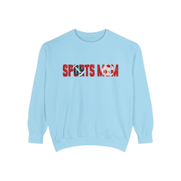 Sports Mom w/Football & Soccer Ball Adult Unisex Premium Crewneck Sweatshirt