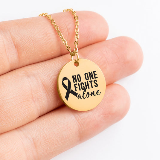 No One Fights Alone Coin Necklace