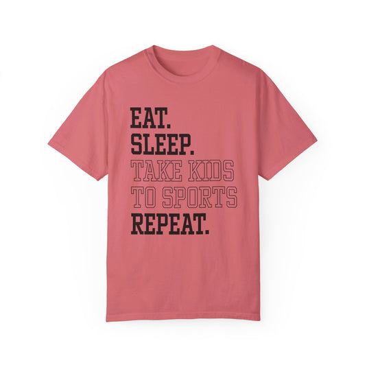 Eat Sleep Take Kids To Sports Repeat Adult Unisex Premium T-Shirt