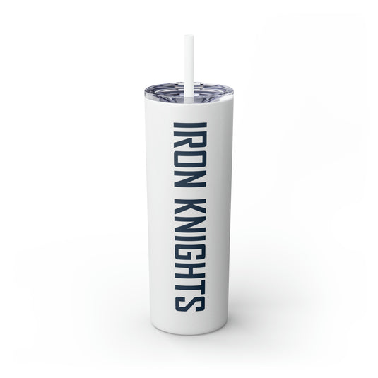 Iron Knights Baseball 20oz Skinny Tumbler with Straw in Matte or Glossy w/Text only