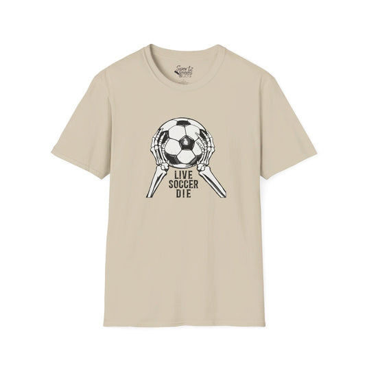 Live Soccer Die Adult Unisex Basic T-Shirt