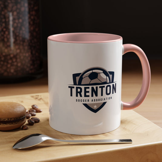 Trenton Soccer Association Accent Coffee Mug