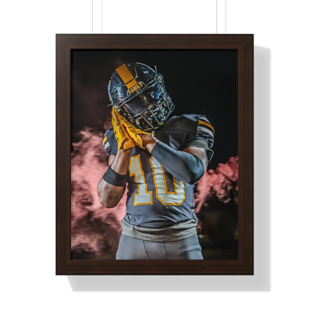 Offside Sports Photography Framed Vertical Poster