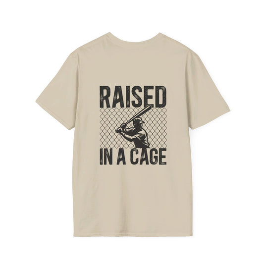 Raised in a Cage Baseball Unisex Adult Basic T-Shirt