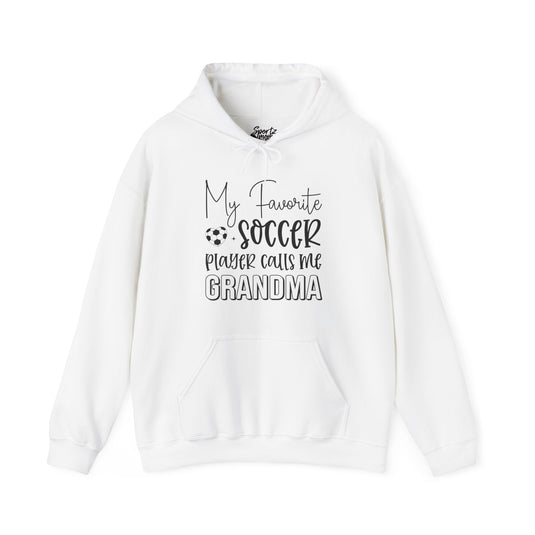 My Favorite Soccer Player (Grandma Version) Adult Unisex Basic Hooded Sweatshirt