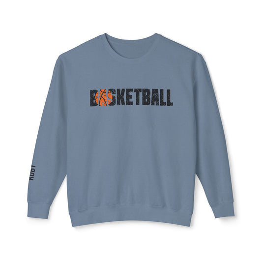 Basketball Adult Unisex Premium Crewneck Sweatshirt w/Name on Sleeve