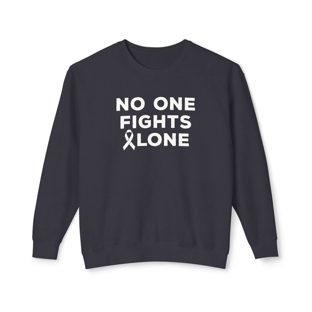 No One Fights Alone Adult Unisex Premium Crewneck Sweatshirt