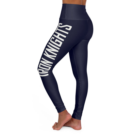 Iron Knights Women's High Waisted Yoga Leggings - Dark Navy