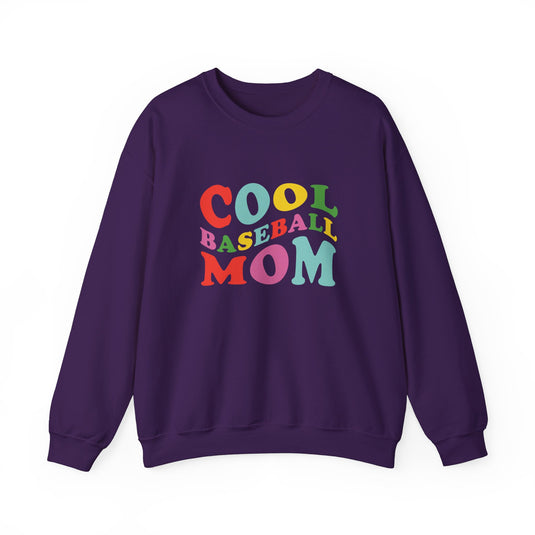 Cool Baseball Mom Adult Unisex Basic Crewneck Sweatshirt