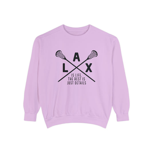 LAX is Life Lacrosse Adult Unisex Premium Crewneck Sweatshirt