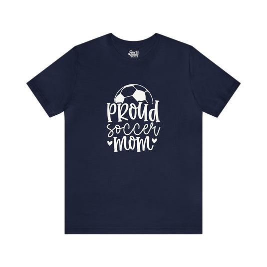 Proud Soccer Mom Adult Unisex Mid-Level T-Shirt