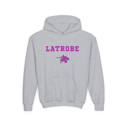 Latrobe Boys Soccer Unisex Youth Basic Hooded Sweatshirt - Cancer Design