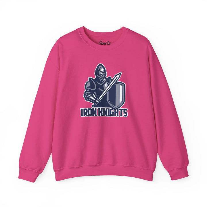 Iron Knights Adult Unisex Crewneck Sweatshirt W/Knight Logo Only