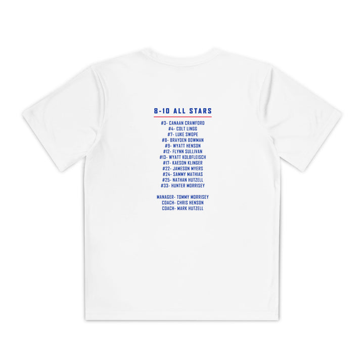 Valley Little League Baseball Unisex Youth Short Sleeve Competitor Moisture Wicking T-Shirt - District Champions