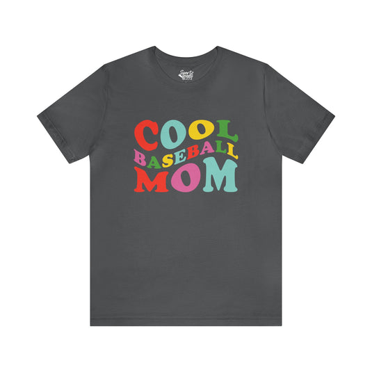 Cool Baseball Mom Adult Unisex Mid-Level T-Shirt