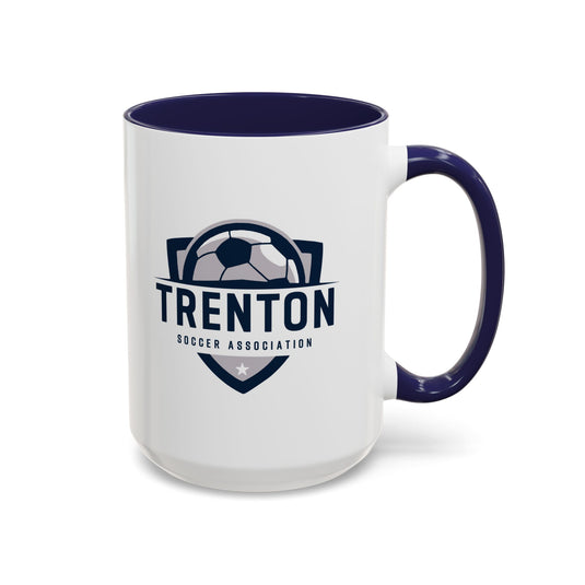 Trenton Soccer Association Accent Coffee Mug