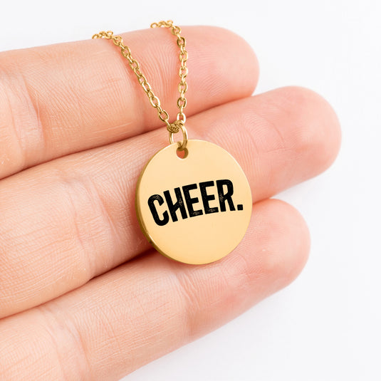 Cheer Rustic Design Coin Necklace