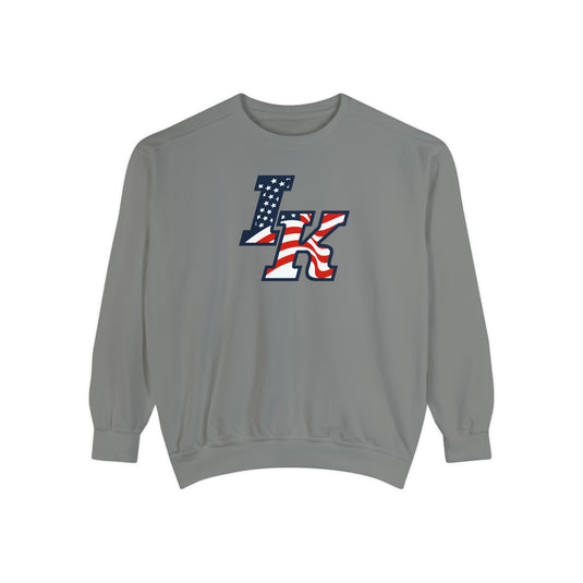 Iron Knights Premium Adult Unisex Crewneck Sweatshirt W/Flag Logo Only