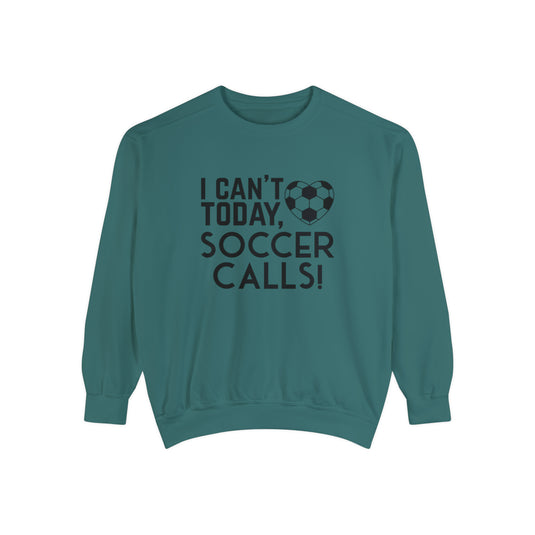 I Can't Today Soccer Adult Unisex Premium Crewneck Sweatshirt