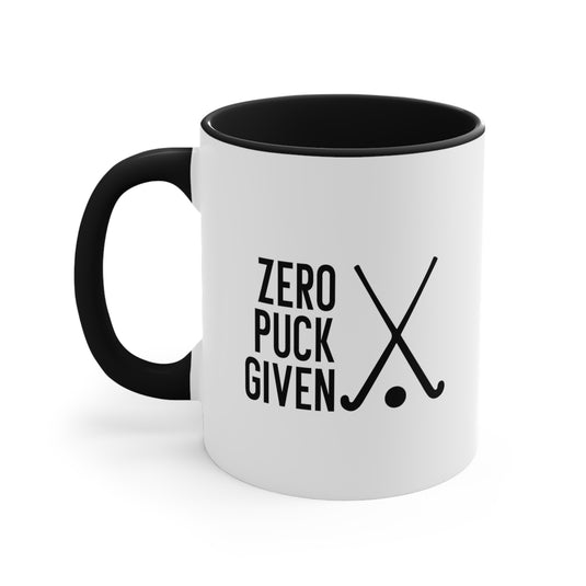 Zero Puck Given 11oz Hockey Accent Mug
