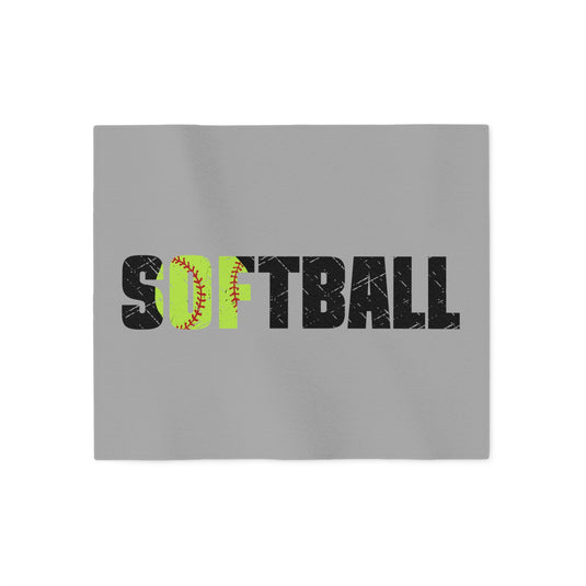 Softball Sweatshirt Blanket