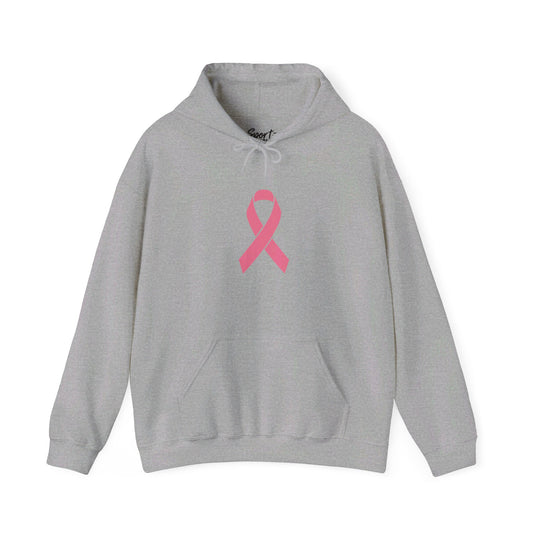 Cancer Ribbon Adult Unisex Basic Hooded Sweatshirt