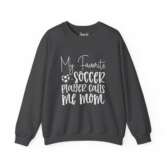 My Favorite Soccer Player Adult Unisex Basic Crewneck Sweatshirt