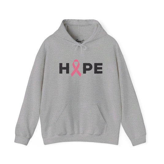 Hope Cancer Ribbon Adult Unisex Basic Hooded Sweatshirt