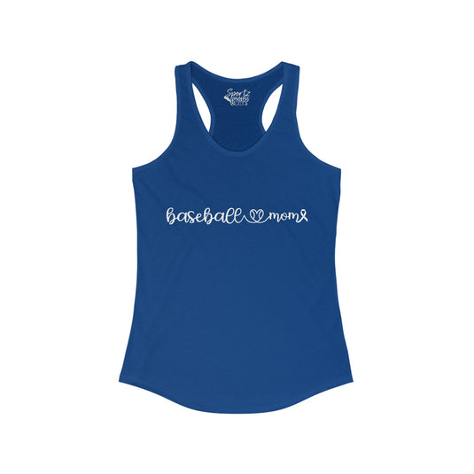 Cancer Collection Pick Your Sport Mom Ribbon & Heart Adult Women's Racerback Tank