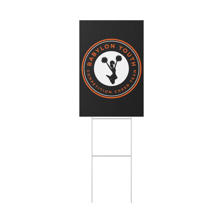 Babylon Youth Competition Cheerleading Plastic Yard Sign