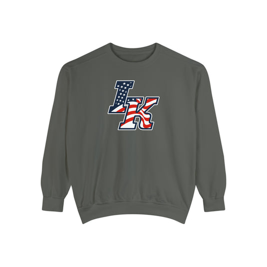 Iron Knights Premium Adult Unisex Crewneck Sweatshirt W/Flag Logo Only