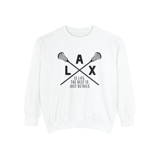 LAX is Life Lacrosse Adult Unisex Premium Crewneck Sweatshirt