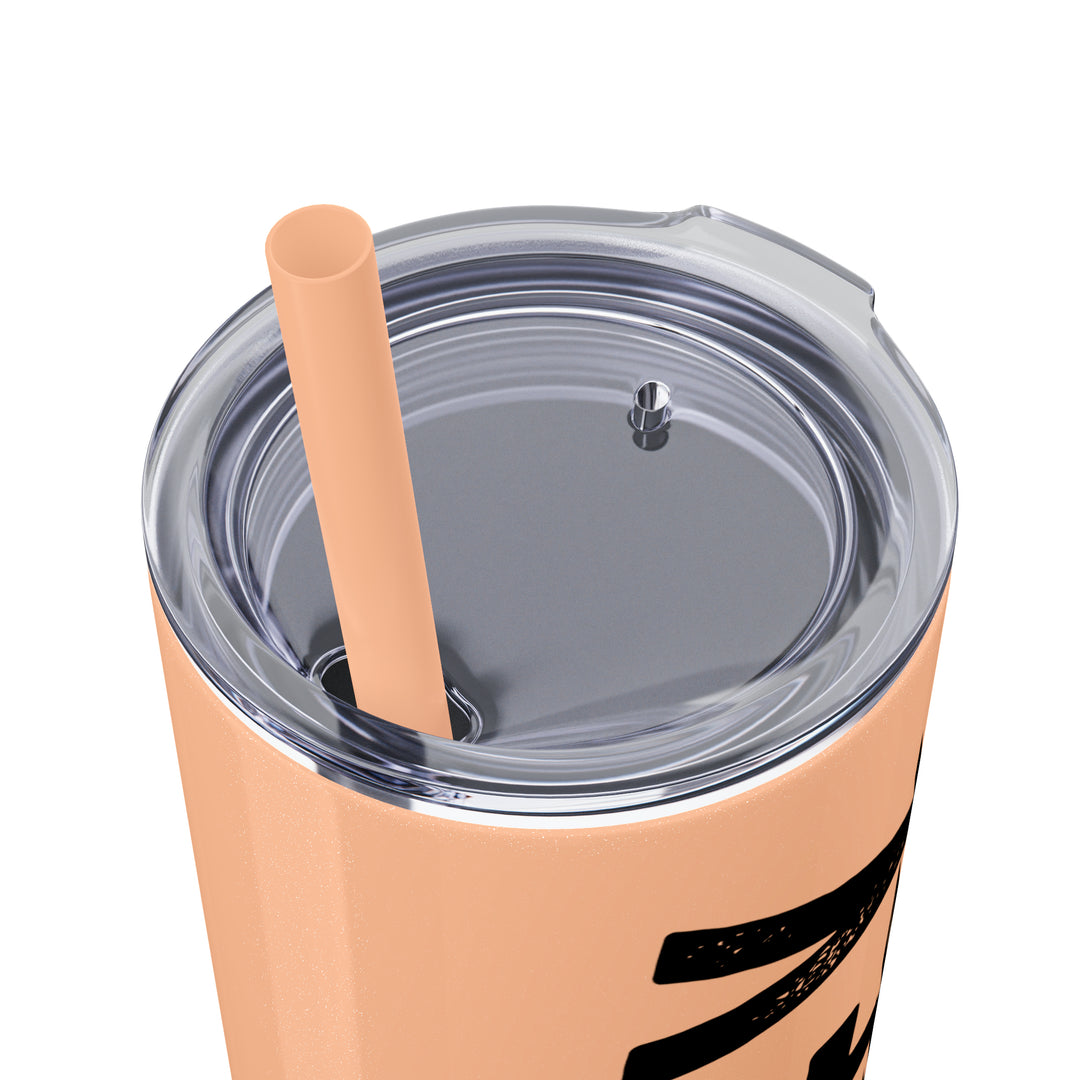 Rustic Design Hockey 20oz Skinny Tumbler with Straw in Matte or Glossy