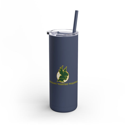 Colorado Valkyrie Volleyball Club Skinny Matte Tumbler 20oz