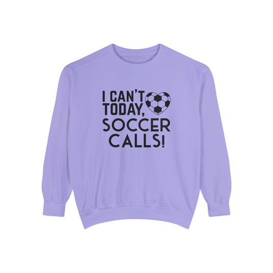 I Can't Today Soccer Adult Unisex Premium Crewneck Sweatshirt