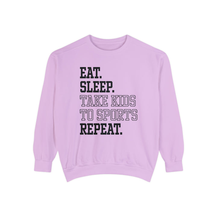 Eat Sleep Take Kids To Sports Repeat Adult Unisex Premium Crewneck Sweatshirt