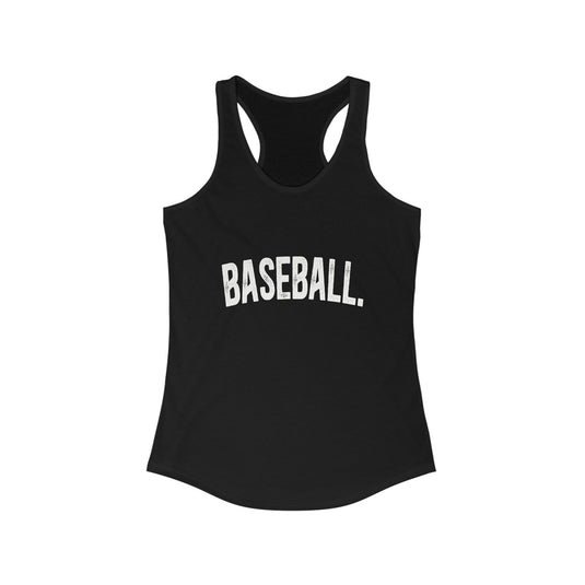 Rustic Design Baseball Women's Racerback Tank