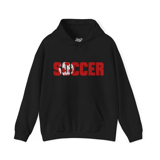 Soccer Adult Unisex Basic Hooded Sweatshirt