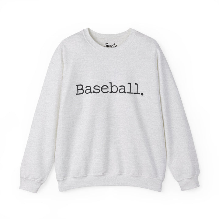Typewriter Design Baseball Adult Unisex Crewneck Sweatshirt