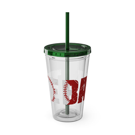 Tee Ball 16 oz Sunsplash Tumbler with Straw