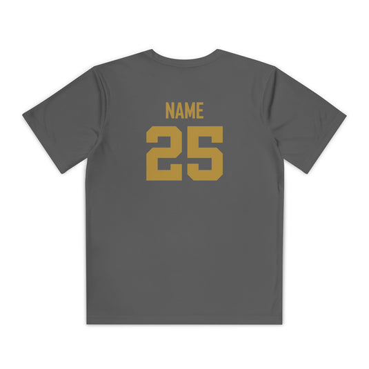 FEBA Lions Baseball Unisex Youth Short Sleeve Competitor Moisture Wicking T-Shirt