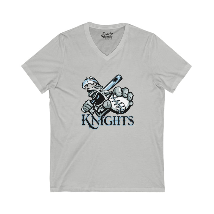 Knights Unisex Adult Women's V-Neck T-Shirt