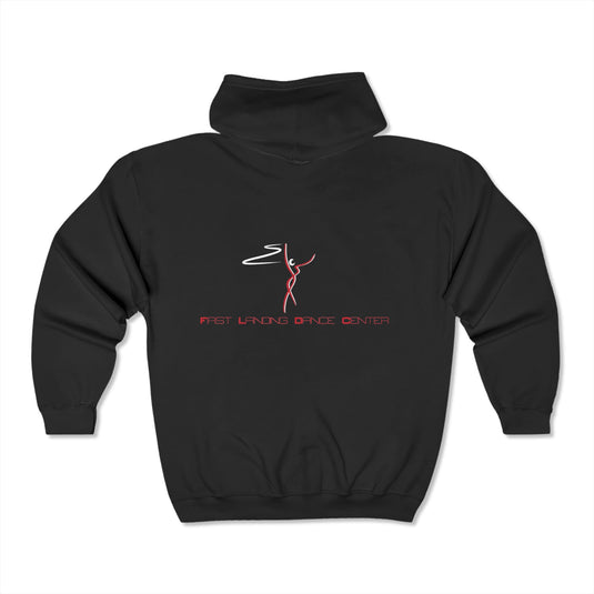 First Landing Dance Center Unisex Adult Full Zip Hooded Sweatshirt - NON DANCERS ONLY