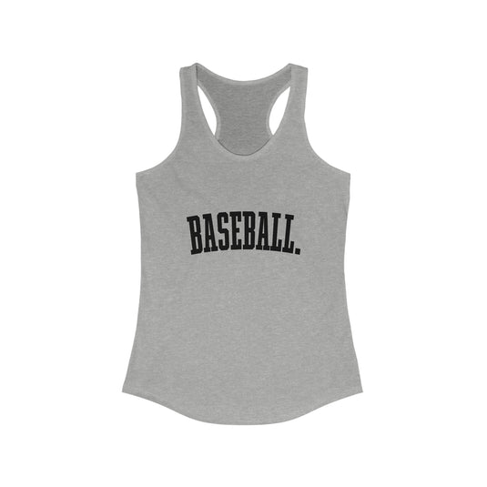 Tall Design Baseball Women's Racerback Tank