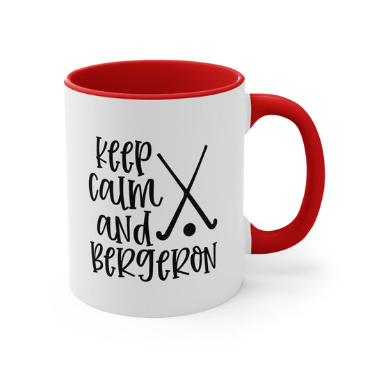 Keep Calm and Bergeron 11oz Hockey Accent Mug