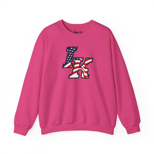 Iron Knights Basic Adult Unisex Crewneck Sweatshirt W/Flag Logo Only