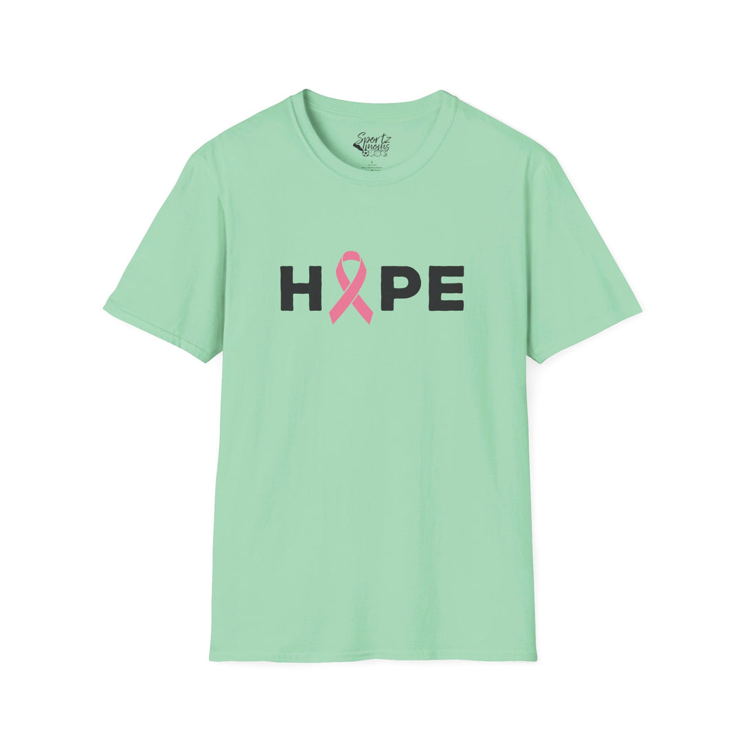 Hope Cancer Ribbon Adult Unisex T-Shirt