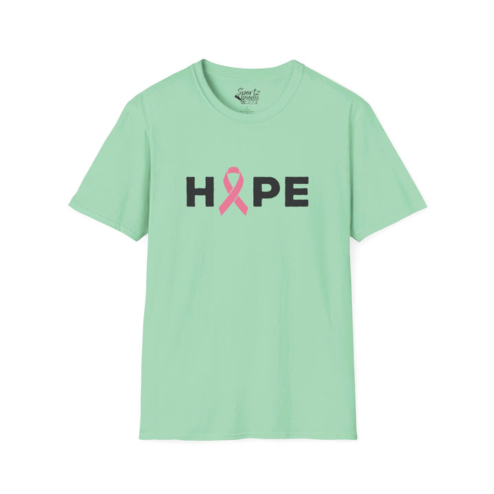 Hope Cancer Ribbon Adult Unisex T-Shirt