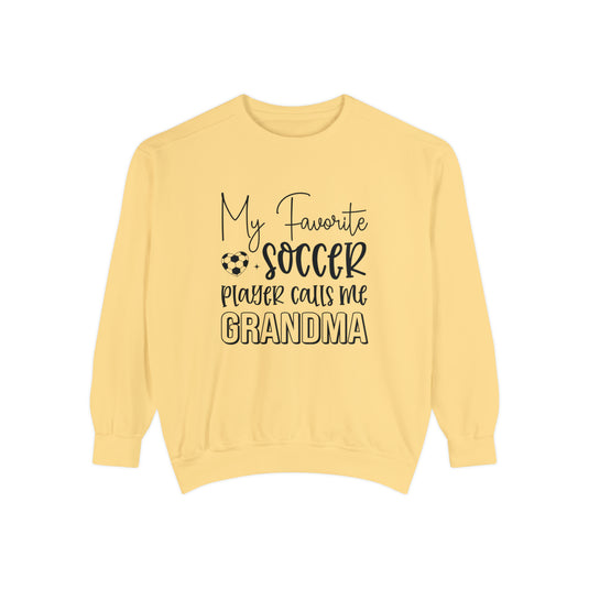 My Favorite Soccer Player (Grandma Version) Adult Unisex Premium Crewneck Sweatshirt