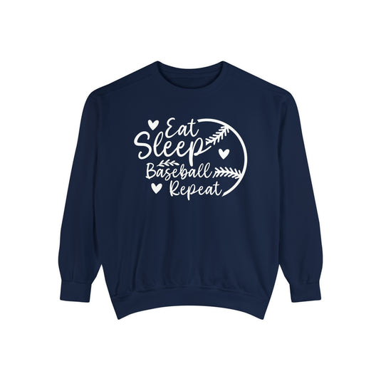 Eat Sleep Baseball Repeat Adult Unisex Premium Crewneck Sweatshirt